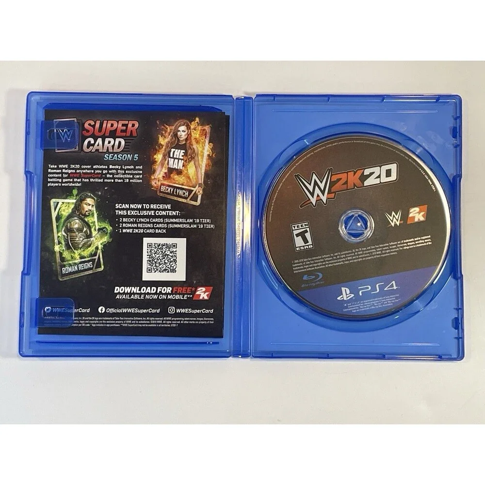 WWE 2K20 Standard Edition PS4 Tested Working Sony PlayStation 4 Complete NICE!